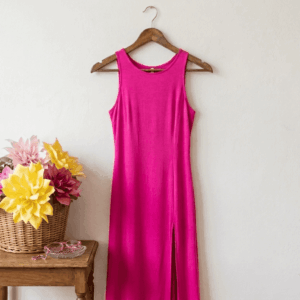 Rose rose fushia sur cintre eco responsable